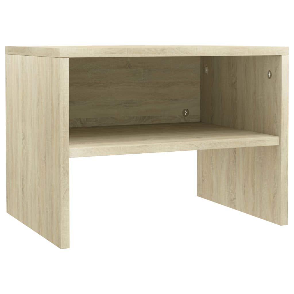 vidaXL Bedside Cabinet Home Indoor Storage Telephone Stand Organizer Nightstand Bed Drawer Couch End Table Furniture Sonoma Oak Engineered Wood